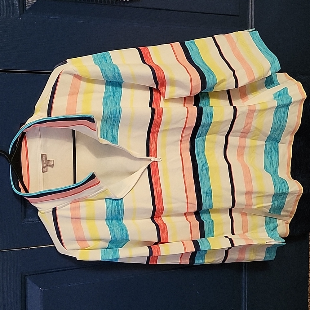 Cotton cropped sleeve pulliver